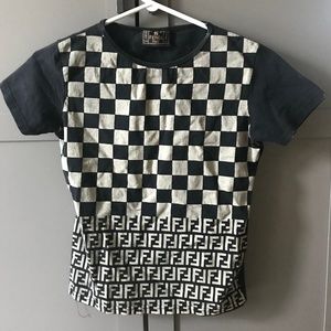 Vintage Womens Fendi T-Shirt Small